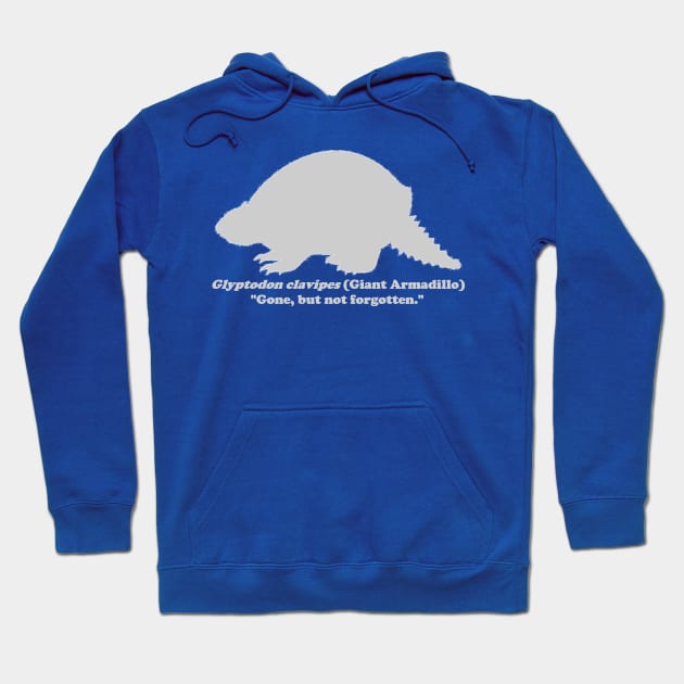 *Back Design* Glyptodon clavipes (Giant Armadillo) Light Print Hoodie by dabblersoutpost